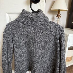Madewell Gray Turtleneck Sweater